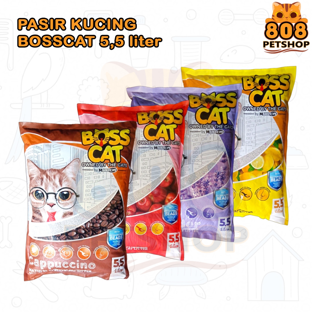 Boss Cat Scented Clumping Cat Litter 5.5 ลิตร All Variants