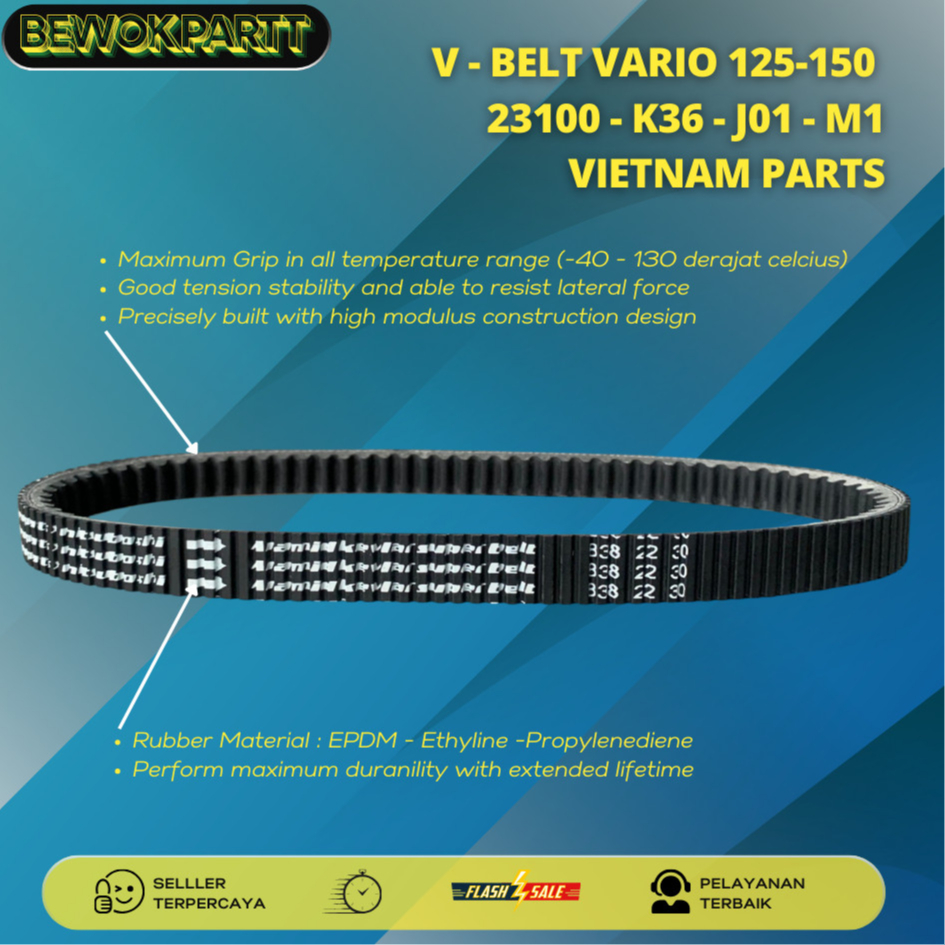 อะไหล่เวียดนาม Van Belt Vario 150 K36, Vario 125 LED K36 - LASTALL