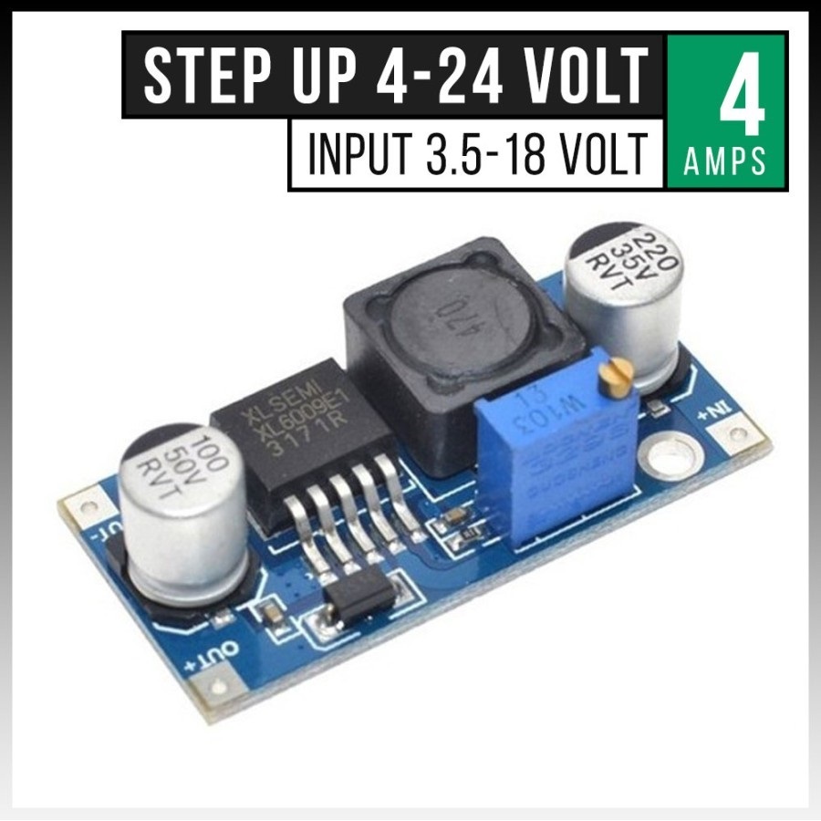 STEP UP XL6009 DC-DC Step Up Boost Converter 4A / STEP UP โมดูลจ่ายไฟ XL6009 ปรับได้