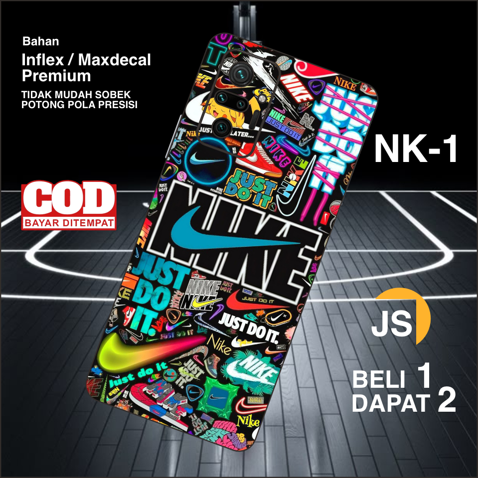 Full Body Garskin with NIKE Motif เนื้อหา 2 ชิ้น สามารถปรับแต่งได้ด้วย HP Motif และ Types - Juragan 