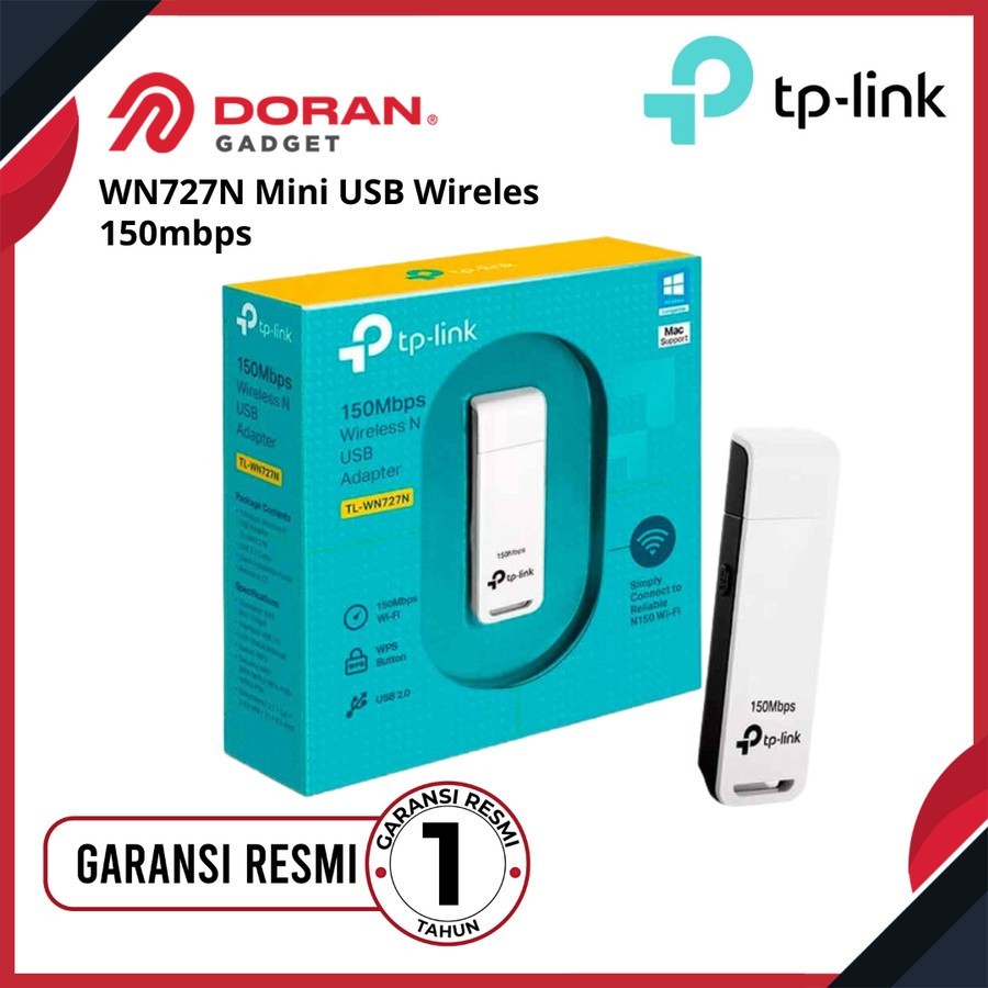 TP Link WN727N อะแดปเตอร์ USB ไร้สาย 150Mbps TP-Link TP-WN727N