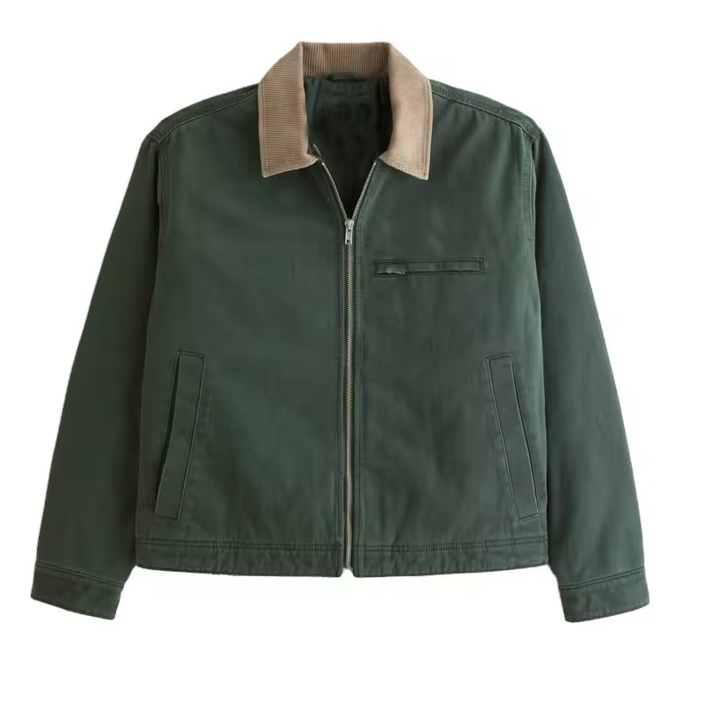 เหนือเหนือเหนือ | WORK JACKET BOXY FIT CORDUROY COLLAR | เสื้อแจ็คเก็ตทํางาน CROP BOXY