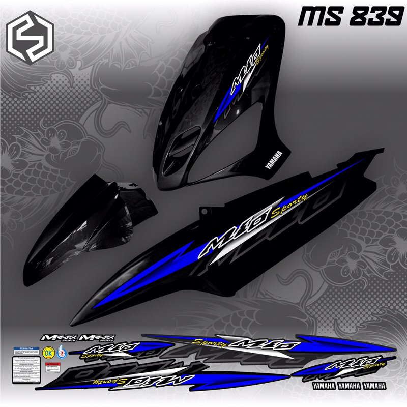 THAILAND VARIATION STRIPING MIO SPORTY / mio smile ms 839 / ms 847