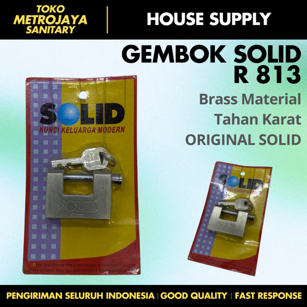 SOLID PADLOCK R 813 80 MM US 26 D