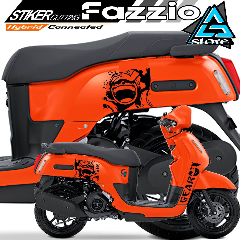 CUTTING STICKER/F.340/FAZIO STRIPING/ONE PIECE SILHOUETTE STICKER/CARTOONS CHARACTER STICKER/ONE PIE