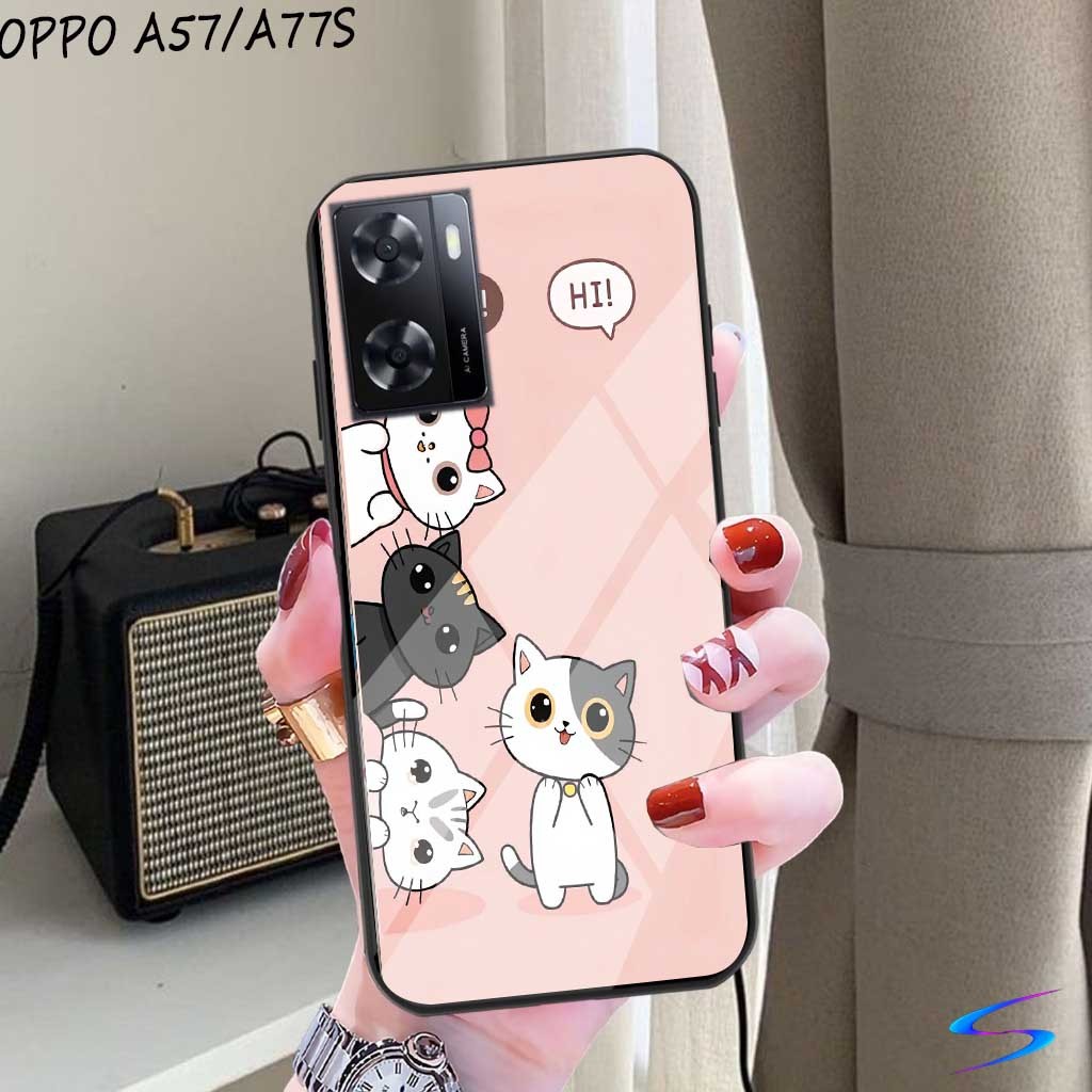 HP ล่าสุด Oppo A57/A77S CASE (CAT CARTOON) - เคสโทรศัพท์ - Sheishore - Phone Case - Phone Softcase -