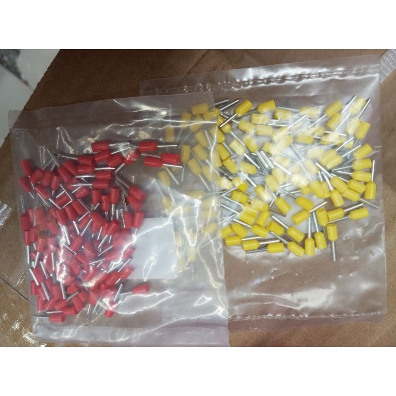 MERAH Skun Ferrules E7508 สีแดง/เหลือง
