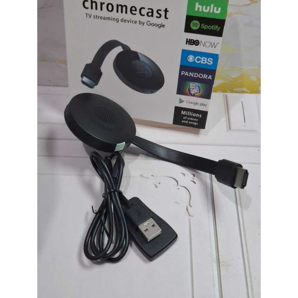 CHROMECAST TV STREAMING 4K HDMI GOOGLE CHROME CAST WIRELESS DONGLE o E7L6