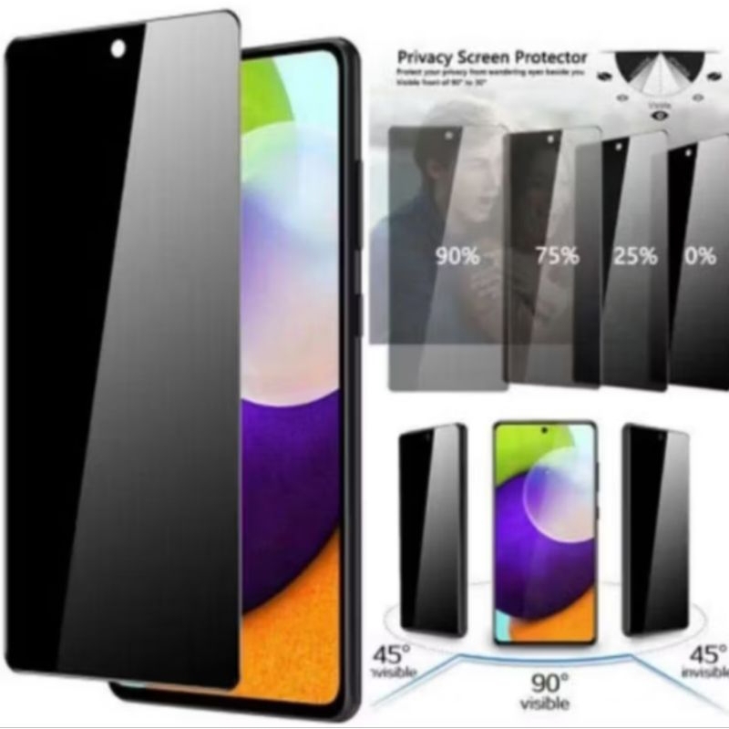 กระจกนิรภัย Anti Spy Privacy Xiaomi Mi A2 / 6X / 8 Lite / 9 / 9 Lite / 9T / 9T Pro / 9X / 9 Pro / 10