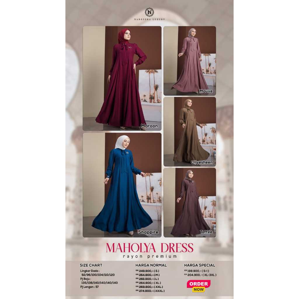 READY GAMIS // MAHOLYA DRESS NADEHEERA LUXURY NEWEST // NADEHEERA LUXURY // เดรสล่าสุด // เดรสร่วมสม