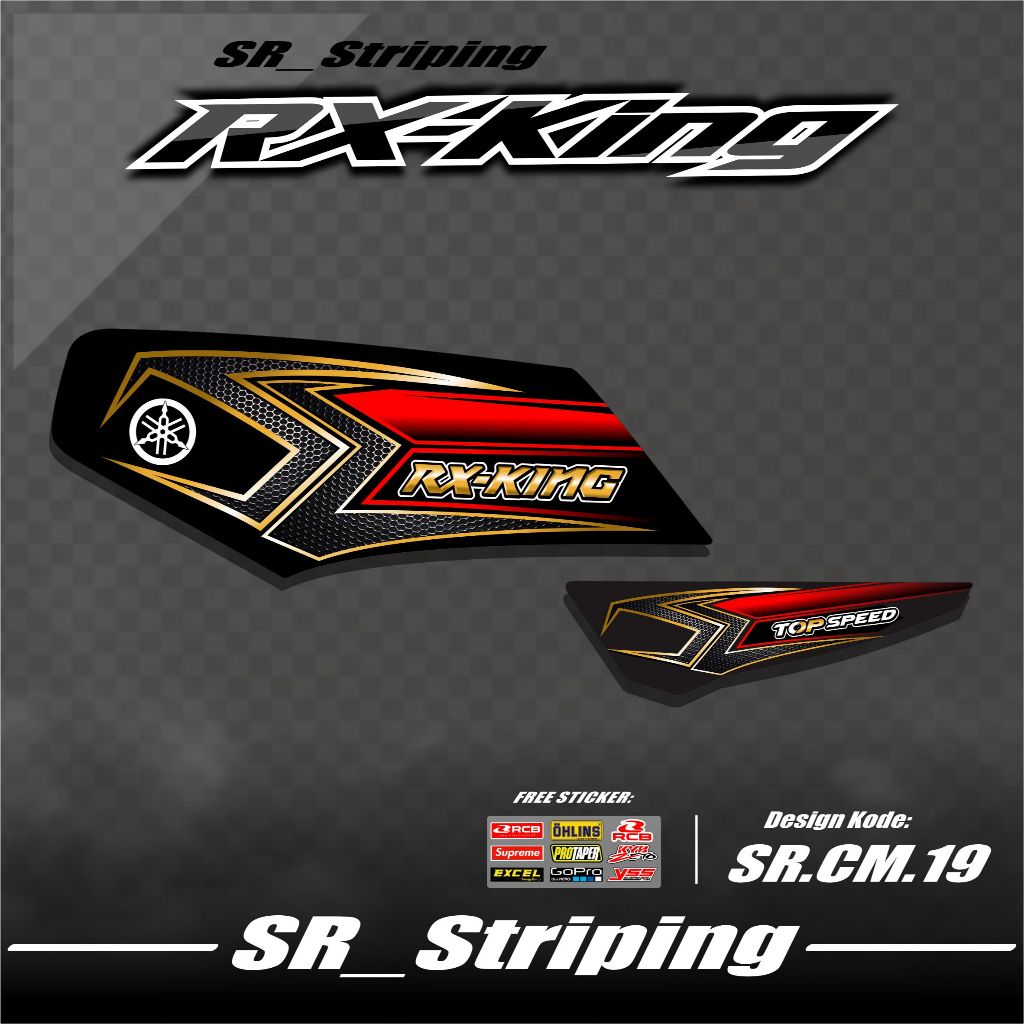 RX KING Striping Sticker / RX KING Variation - RX KING / RX KING Sticker / Cool RX KING 135 Motorcyc