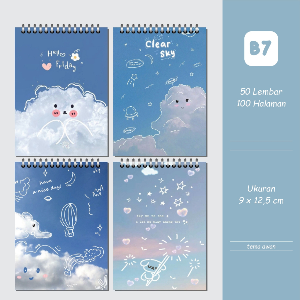 Pocket Book B7 - สมุดบันทึกขนาดเล็กสําหรับบันทึก On-The-Go