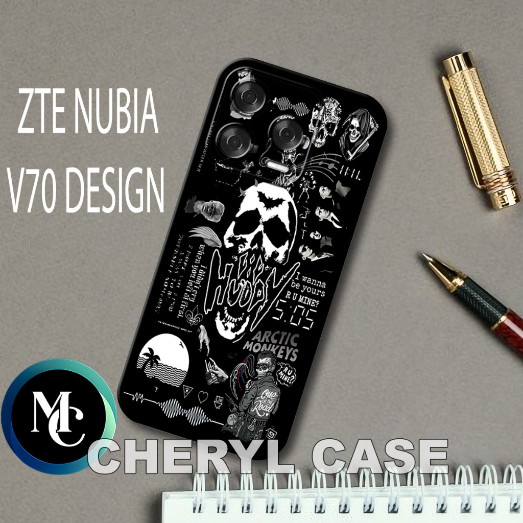 เคสยางสําหรับ ZTE NUBIA V70 DESIGN/CC26/COWOK Motif/V70 DESIGN case/Casing V70 DESIGN/softcase