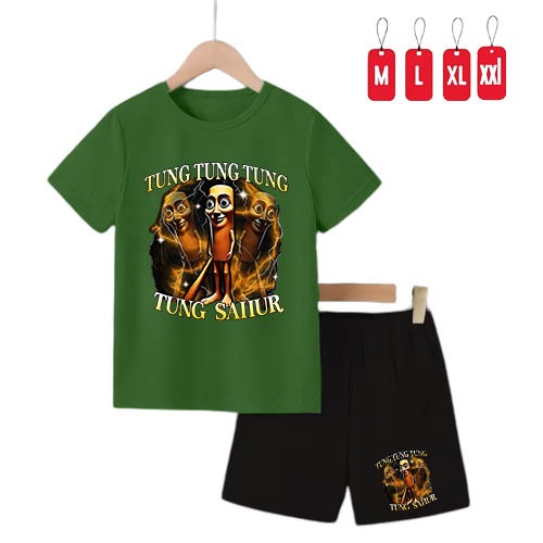 JONA Kids- Tung Sahur Childrens Stelan (2-10 Years) Unisex / เสื้อผ้าเด็ก / เสื้อยืดเด็ก