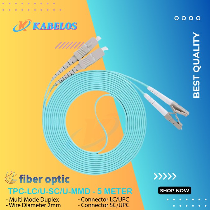 OM3 LC-SC Duplex Fiber Optic Patchcord/OM3 FO Patch Cord 5-15 M