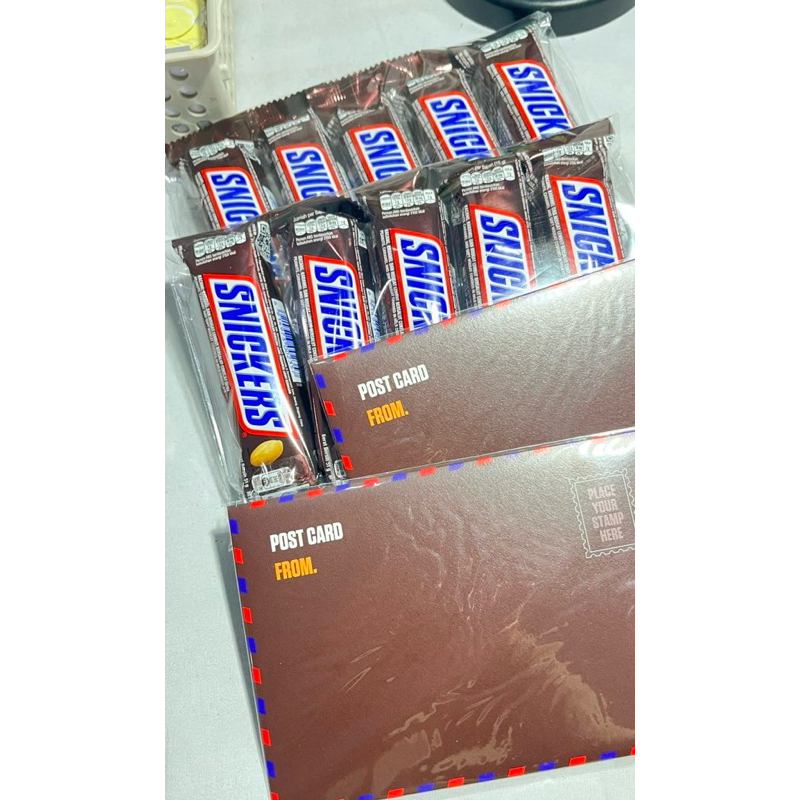 SNICKERS X MINGYU / Snickers Peanut X Mingyu Seventeen / Photocard Mingyu Snickers / โปสการ์ด Mingyu