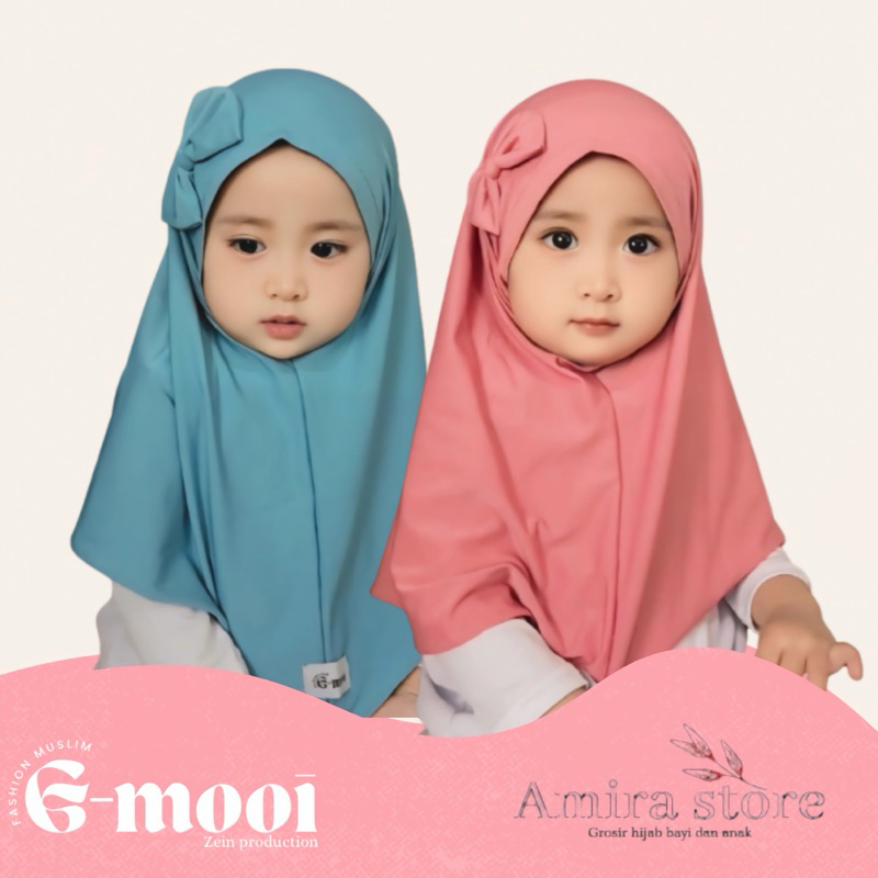 G-MOOI ฮิญาบเด็ก 0-6 เดือน 1-8 ปี MISYA RIBBON ฮิญาบเด็ก ผ้าคลุมผมเด็กแรกเกิด - รูปที่ 3