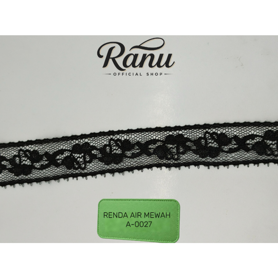 PREMIUM QUALITY LUXURY WATER LACE RUNO - RIBBON STICKED LACE - WATER - WATER LACE 8RB / ราคาต่อม้วน 