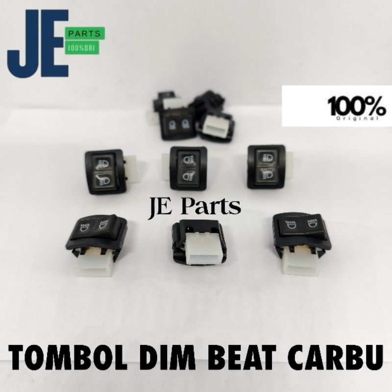 TOMBOL ปุ่มสวิตช์ Dim BEAT CARBON ใช้ได้กับ VARIO SUPRA BLADE REVO SCOOPY รหัส 35170-kvb-851