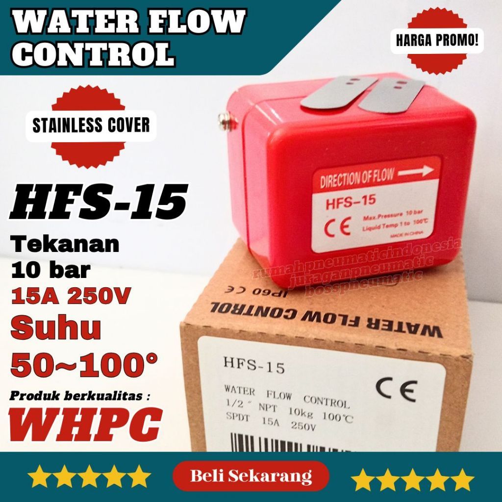 ระบบควบคุมสวิตช์น้ําไหล HFS 15 1/2 ใน HFS 25 1 นิ้ว