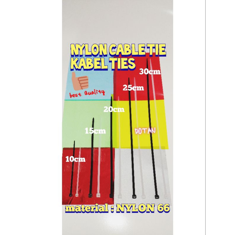 (100 ชิ้น) CABLE TIES / CABLE TIES / NYLON CABLE TIE VARIOUS SIZES
