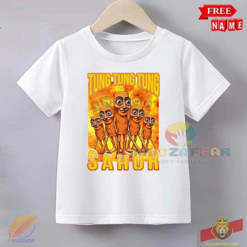 TUNG TUNG TUNG SAHUR CHILDRENS เสื้อยืด TUNG TUNG SAHUR