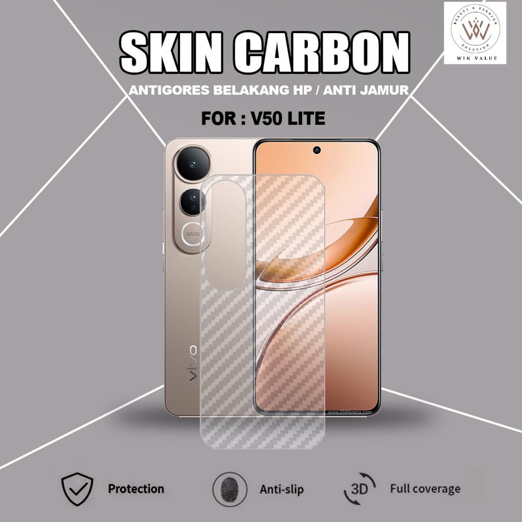 Vivo V50 Lite Vivo V50 Vivo V40 Vivo V40 Pro Vivo V30 Vivo V30 Pro Skin Carbon Garskin Anti-Scratch 