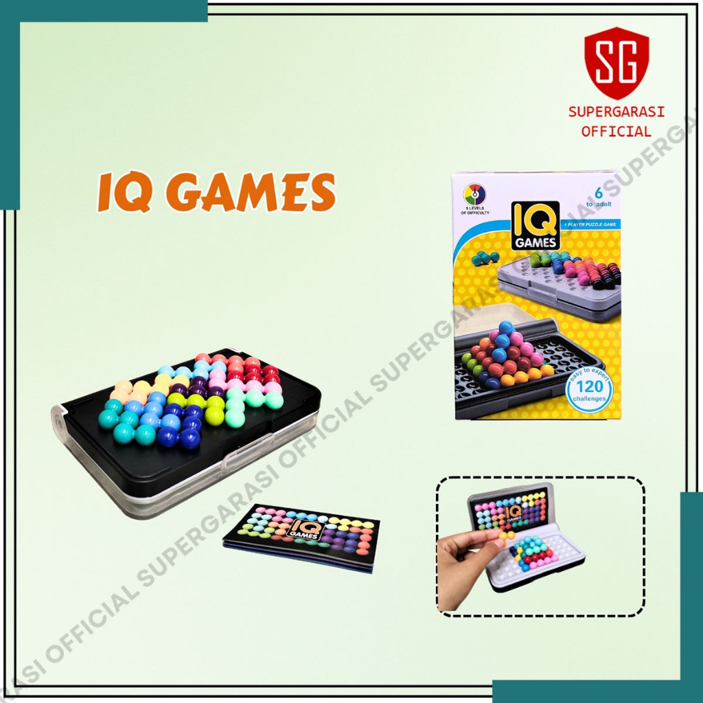 IQ Games Set 120 Challenges ปริศนาของเล่นเด็กเพื่อการศึกษา