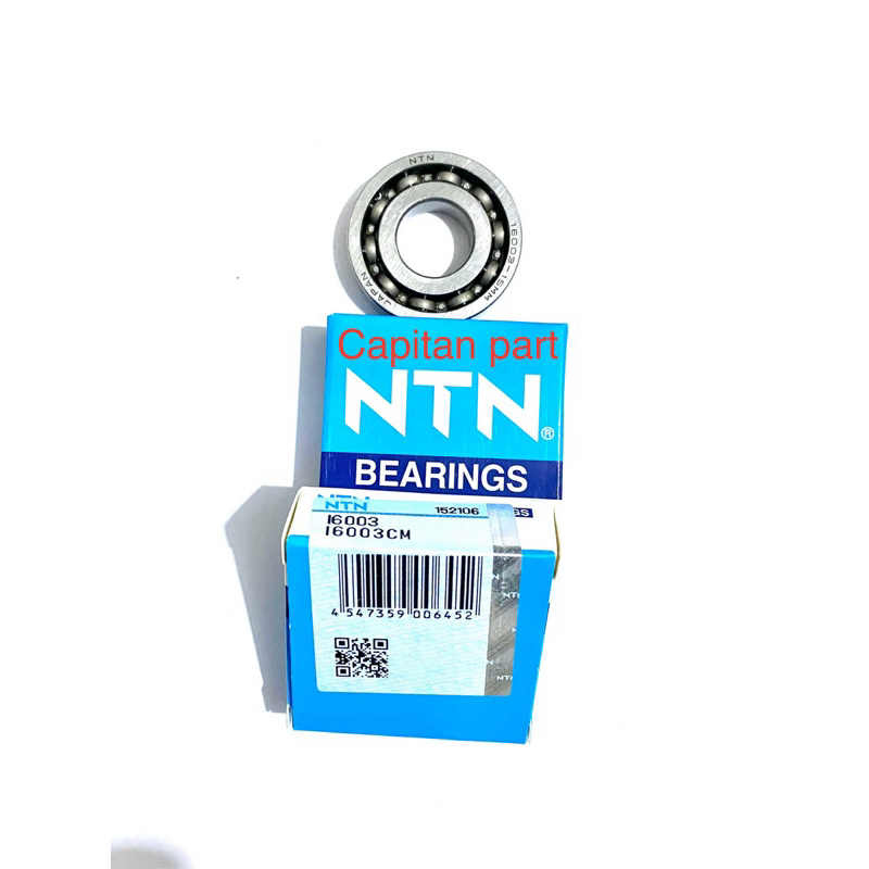 2PH i6003 NTN THIN CRANKSHAFT BEARING MIO M3, FINO 125, SOUL GT 125
