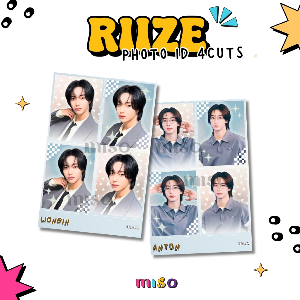 [MIN ORDER 3PCS] RIZE Photo ID 4 ตัด / Photo ID RIZE / Photo ID K-Pop / RIZE / RIZE PAS PHOTO