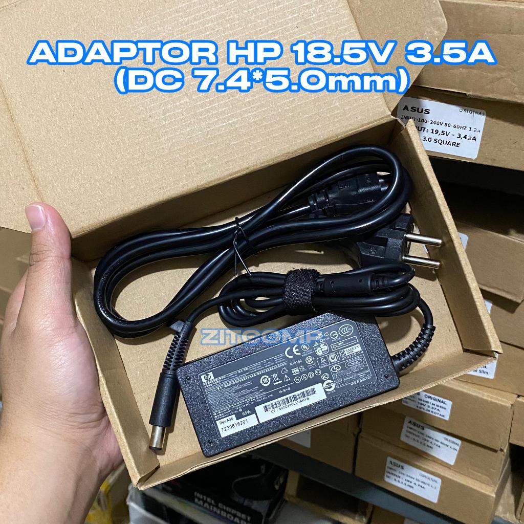 HPP 18.5V 3.5A CHARGER ADAPTER (7.4Mx5.0MM) NEEDLE PIN 820 G1 G2 840 CQ40 CQ60 ORIGINALLL