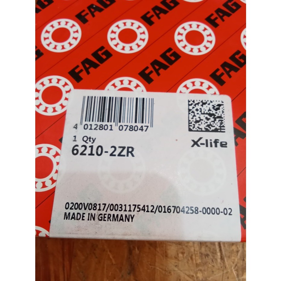 BEARING FAG 6210 ZZ/CLOSE