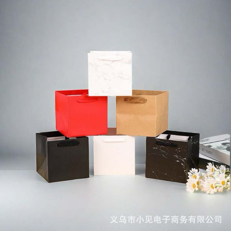 FLOWER PAPER BAG MARBLE GODDIE BAG GIFT PAPER BAG HAMPERS GIFT