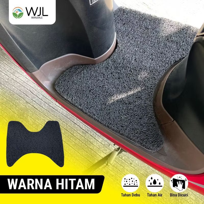 SCOOPY MOTORCYCLE CARPET MIHUN BIHUN PVC ALL TYPE สีดํา