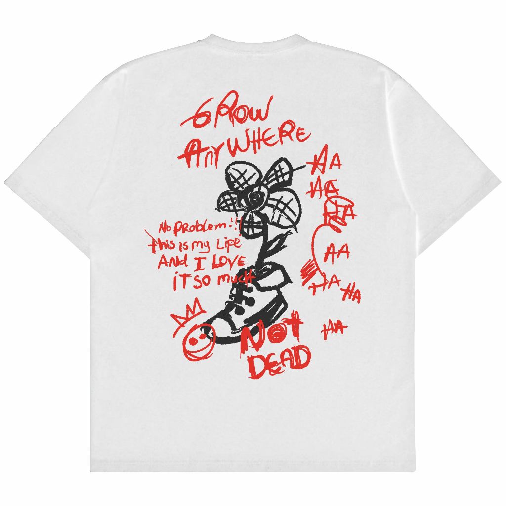 Captivated - เสื้อยืด Grow Anywhere White 24s