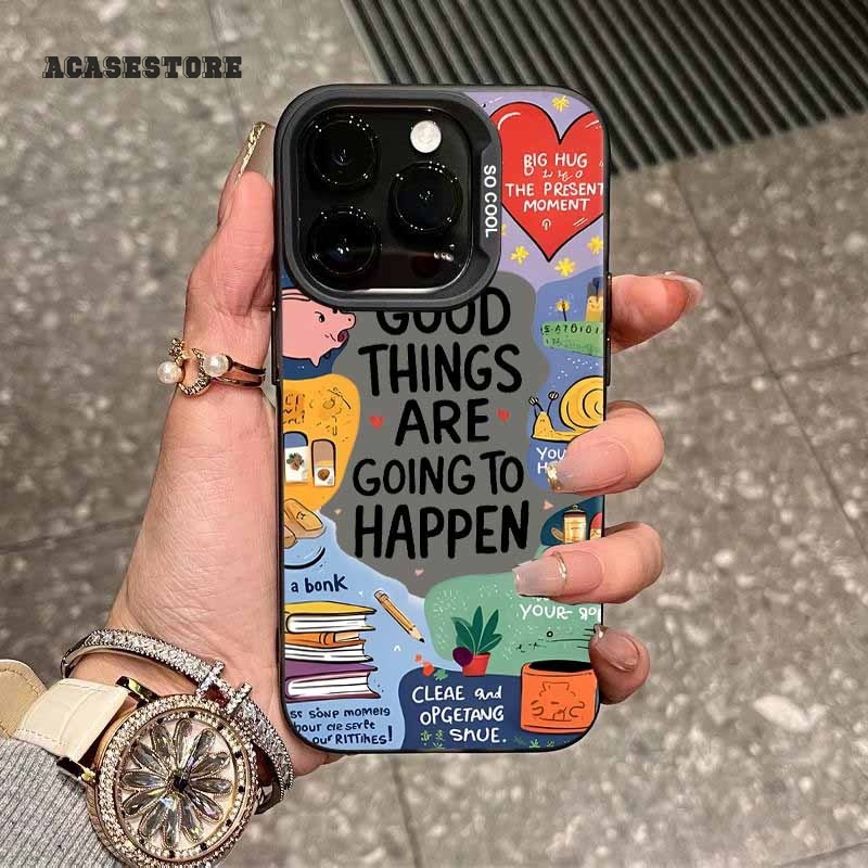 PREMIUM MATTE HARD CASING HP IPHONE FONT GOOD CASE สําหรับ IPHONE 7 8 7+ 8+ 11 12 13 14 15 16 PRO PL