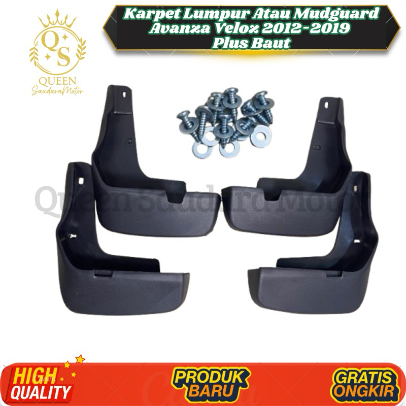 ตกแต่งบ้าน บังโคลนหรือพรมโคลนสําหรับ Avanza Veloz 2012-2019 Plus Bolts ส่งด่วน สั่งเลย