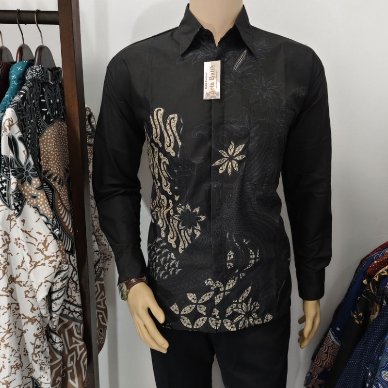 Meerak irengan เสื้อบาติก Original arta สีดํา รหัส 008 ลาย Batik bird 6.6 25 annemali 2025 สํานักงาน