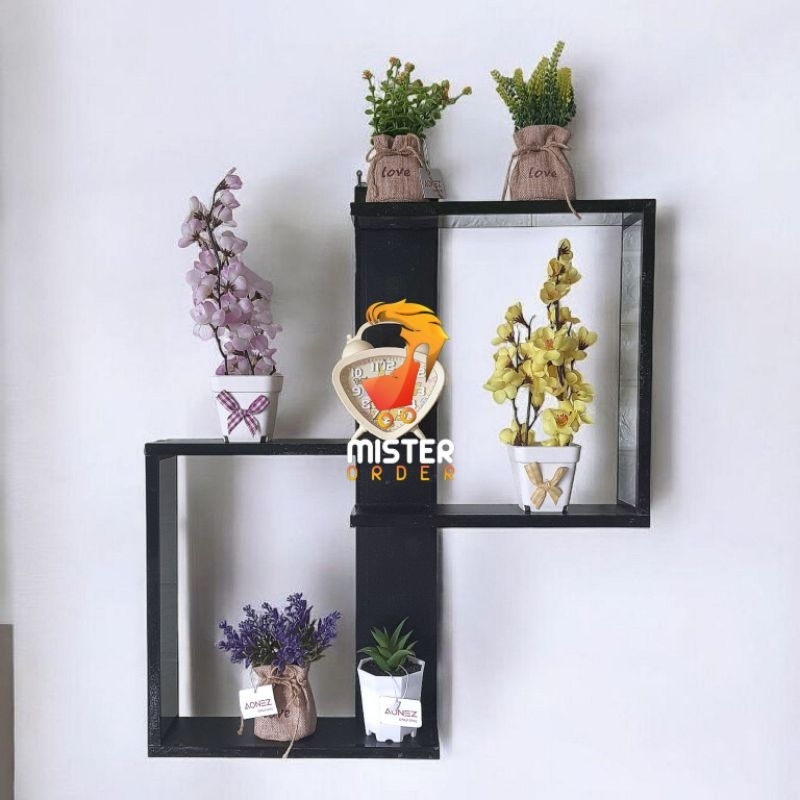 MINIMALIST WALL SHELF CODE RKA005 - MULTIPURPOSE WOODEN DISPLAY SHELF WALL SHELF