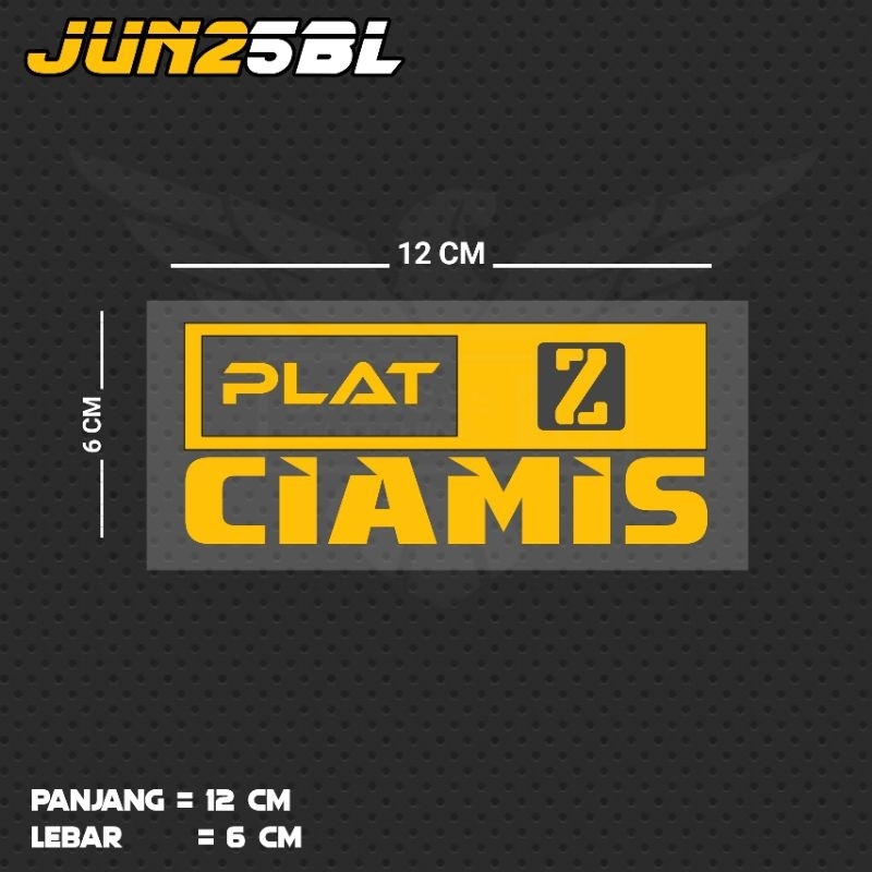 CIAMIS PLATE WRITING CUTING STICKER / JUN25BL JBT