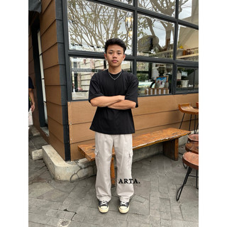 Celana Cargo Loose Pants Gombrang - Bahan Amagasaki Japan Tebal