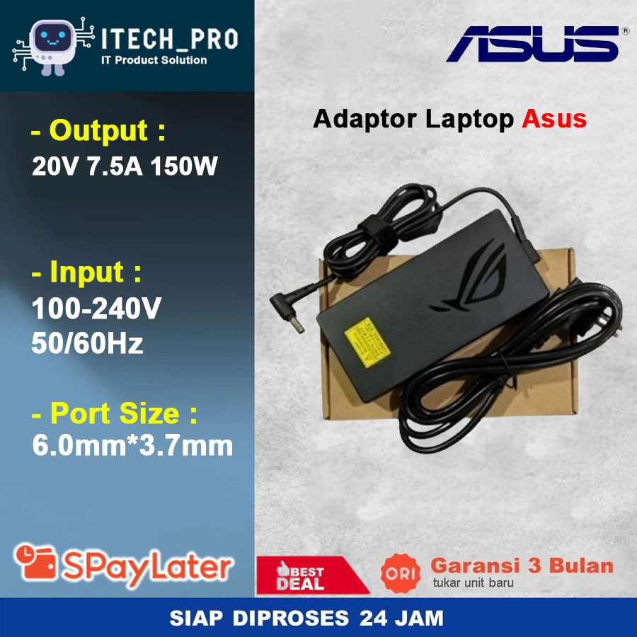 อะแดปเตอร์ชาร์จสําหรับเล่นเกม Asus TUF ของแท้ A15 A18-150P1A 20V 7.5A 150W ใหม่