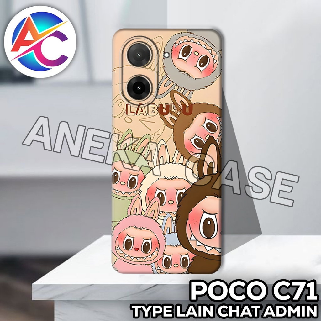AC71/Case Poco C71/Girl Motif/softcase Poco C71/casing Poco C71/silicone Poco C71