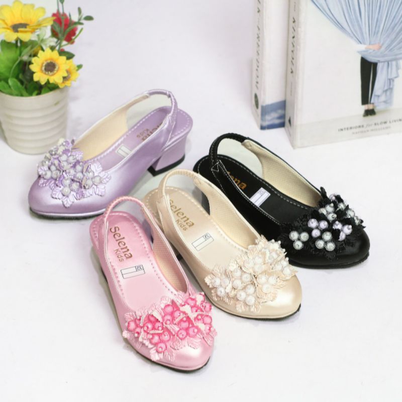 Keds Heels รองเท้าแตะสําหรับเด็ก, รองเท้าแตะอินเทรนด์สําหรับเด็ก, รองเท้าส้นสูงสําหรับเด็ก, ส้นสําสา