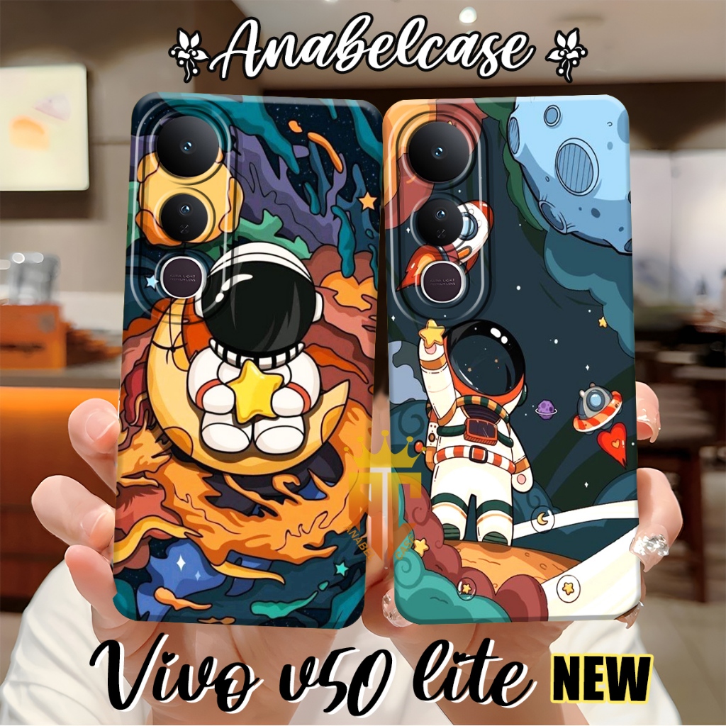 Softcase VIVO V50 LITE 5G 2025 Fashion Case Cool Astronaut Motif - เคสผู้ชาย - เคส Vivo - เคสล่าสุด 