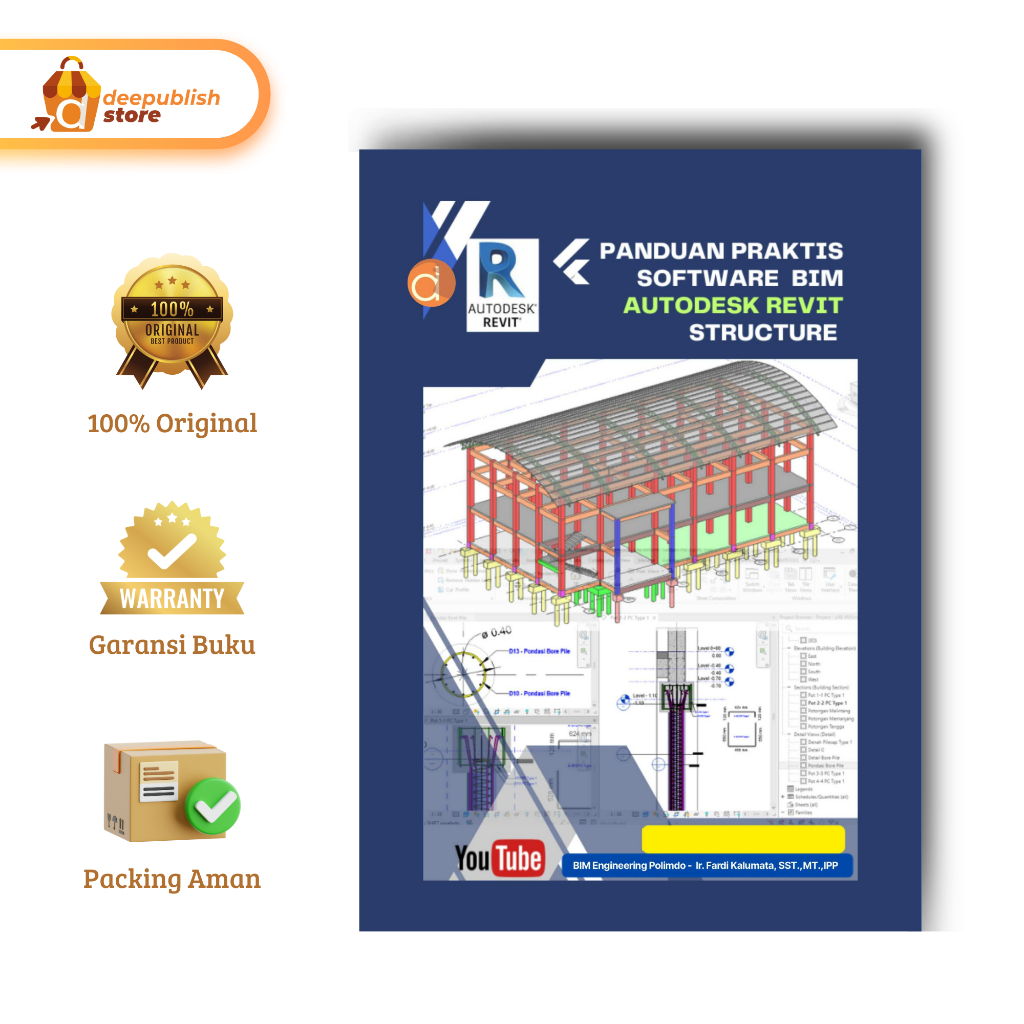 Deepublish - คู่มือการใช้งานเพื่อซอฟต์แวร์โครงสร้าง BIM Autodesk Revit - หนังสือวิศวกรรมโยธา