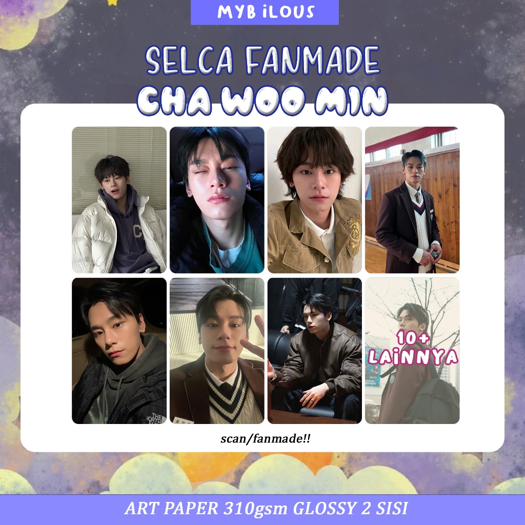 [PHOTO SLIDE TO CHOOSE VARIATION] KOREA ACTOR CHA WOO MIN PHOTOCARD FANMADE