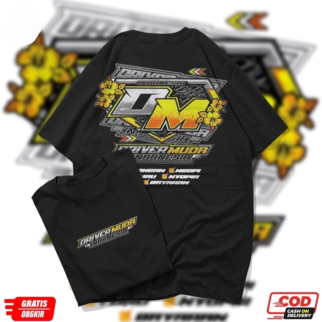 DM DRIVER MUDA เสื้อยืด DM DRIVER MUDA DISTRO เสื้อยืดผู้ชายเสื้อยืดผู้หญิง