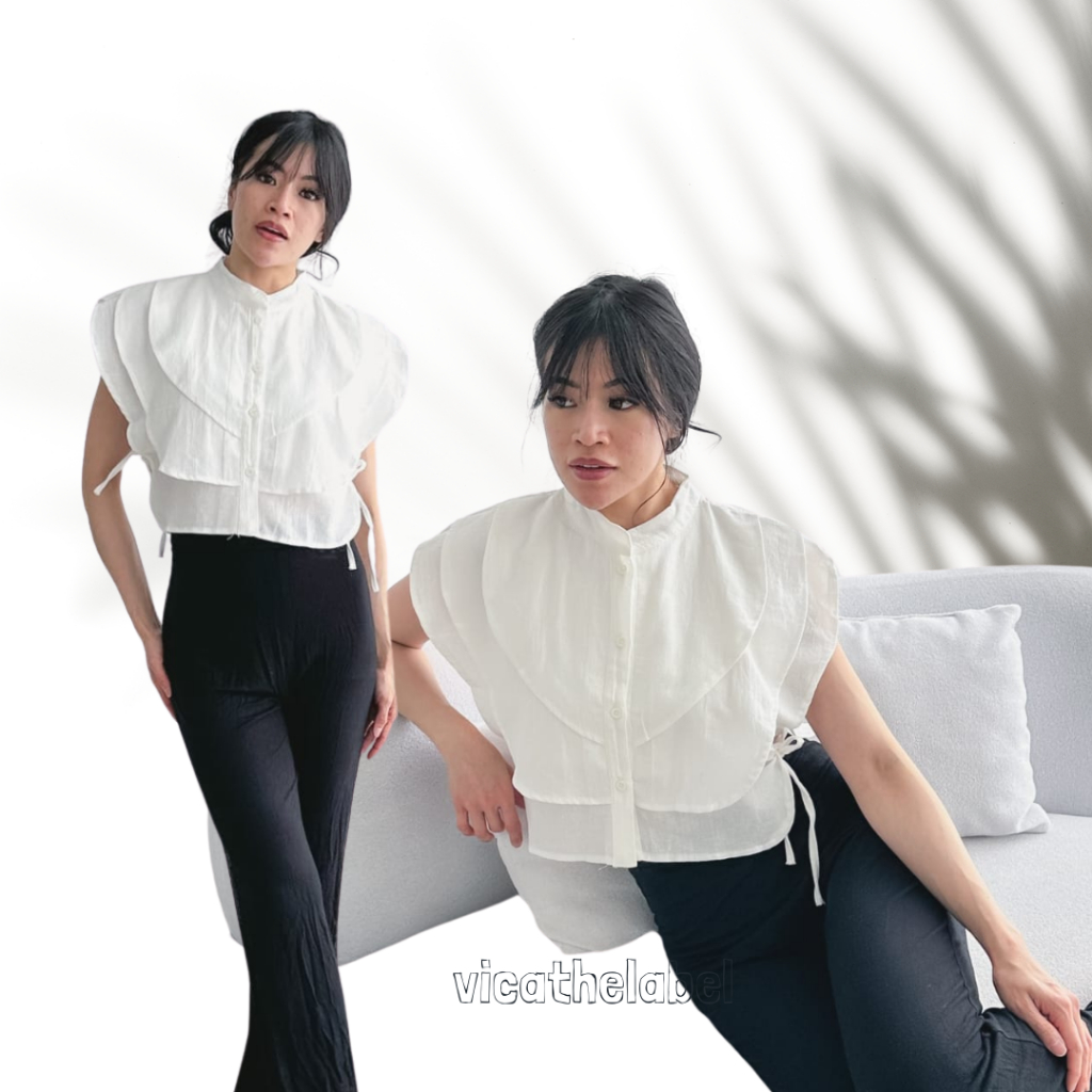 (vicathelabel) Irene layered Crop top