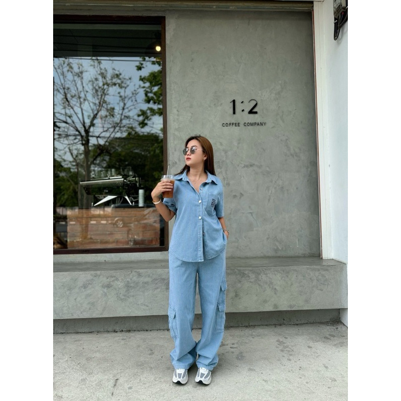 CN755 - 4567 ONE SET JEANS STRIPE SL IMPORT CHINA MISE